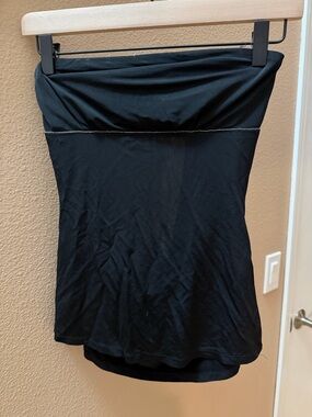 Guess Black Dress with Metallic Logo Trim